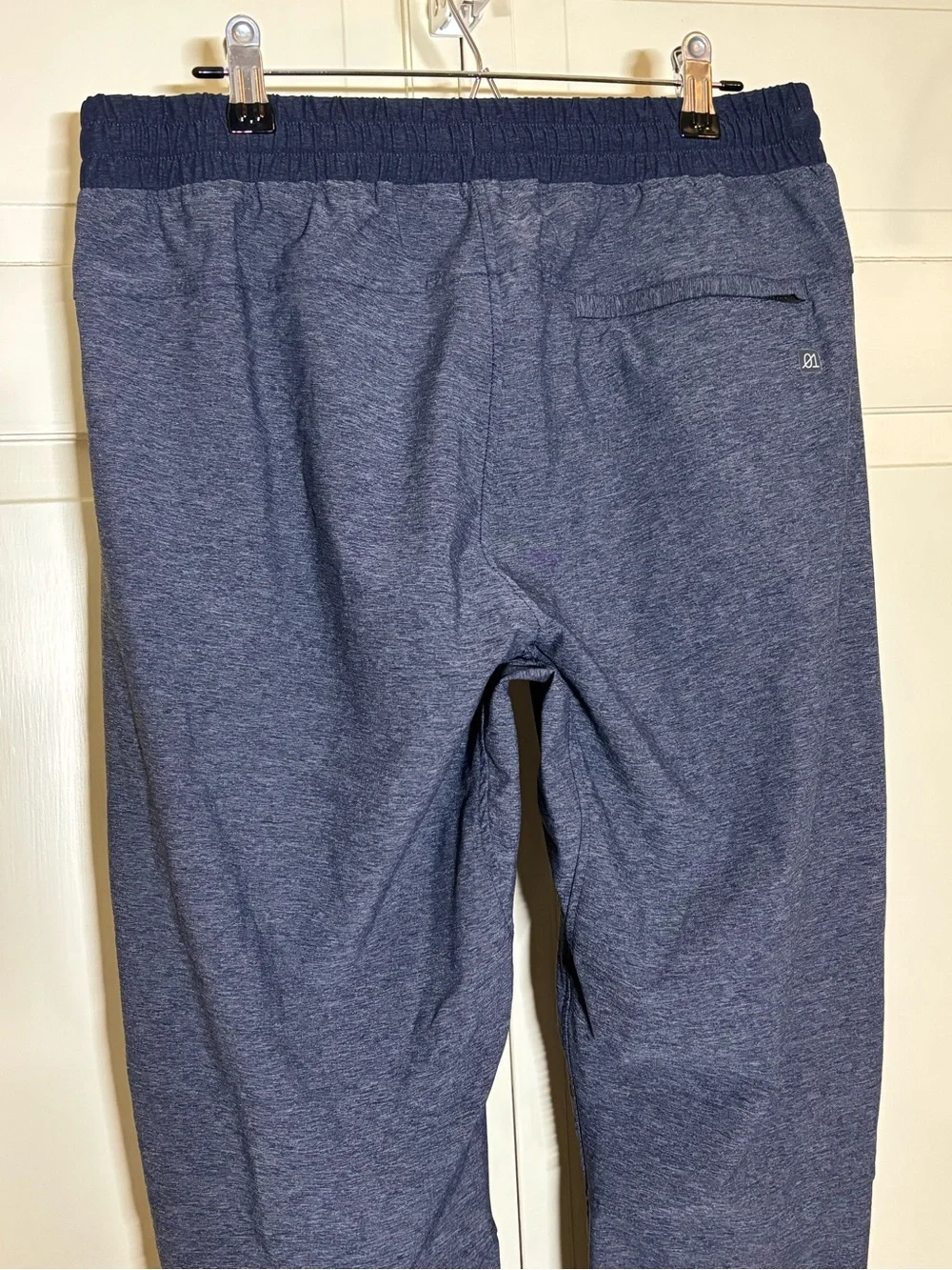 Men's 01.ALGO Navy Small Drawstring Performance Pants